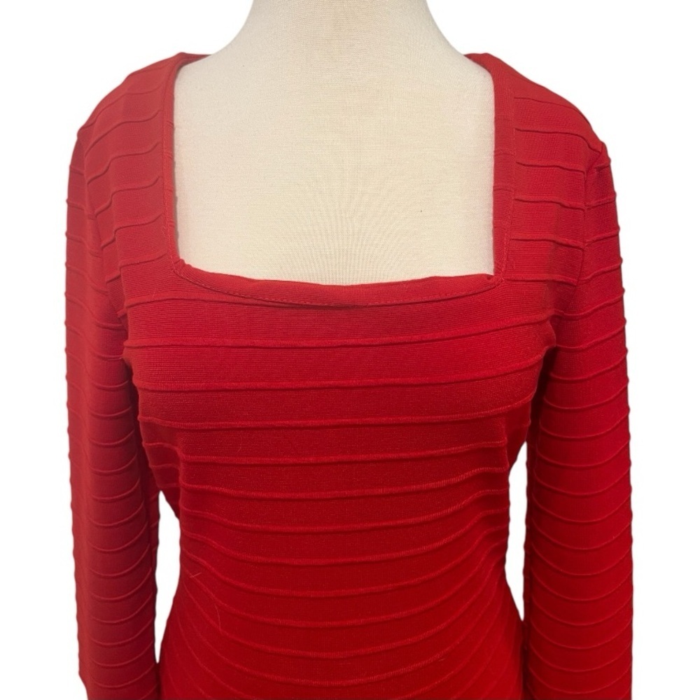 FASHION MIA Red Bandage Bodycon Dress Size Large - Picture 2 of 10